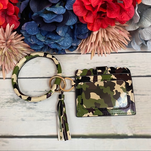 Bags Keyring Bracelet With Wallet Credit Card Holder Poshmark